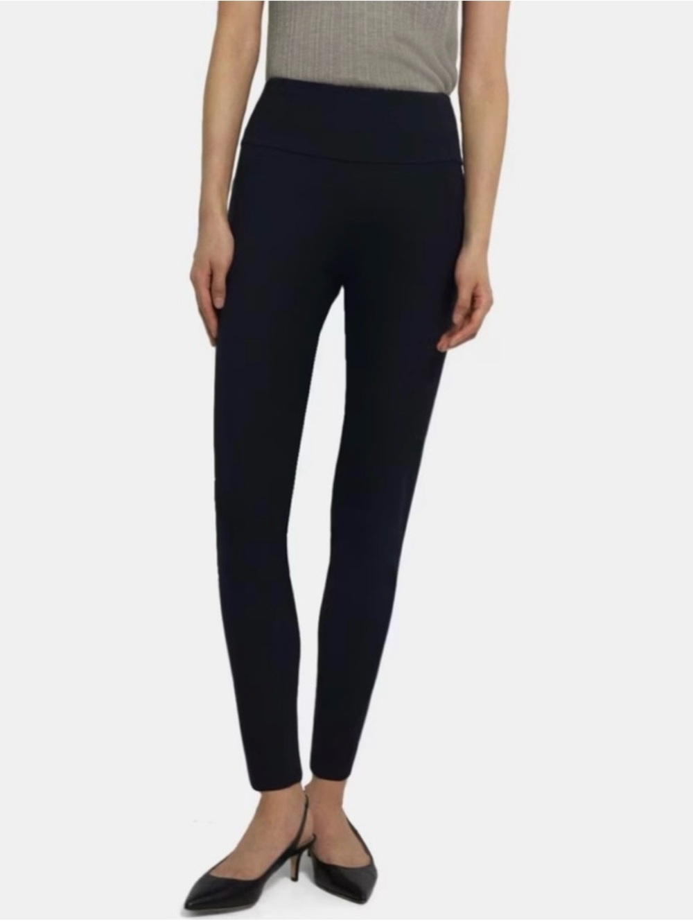 Theory Black Women's Straight-Leg Pants